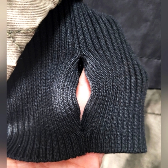 Express Hooded Detachable Faux Fur Trim Black & Olive Quilted Parka Sz XS - Picture 11 of 16